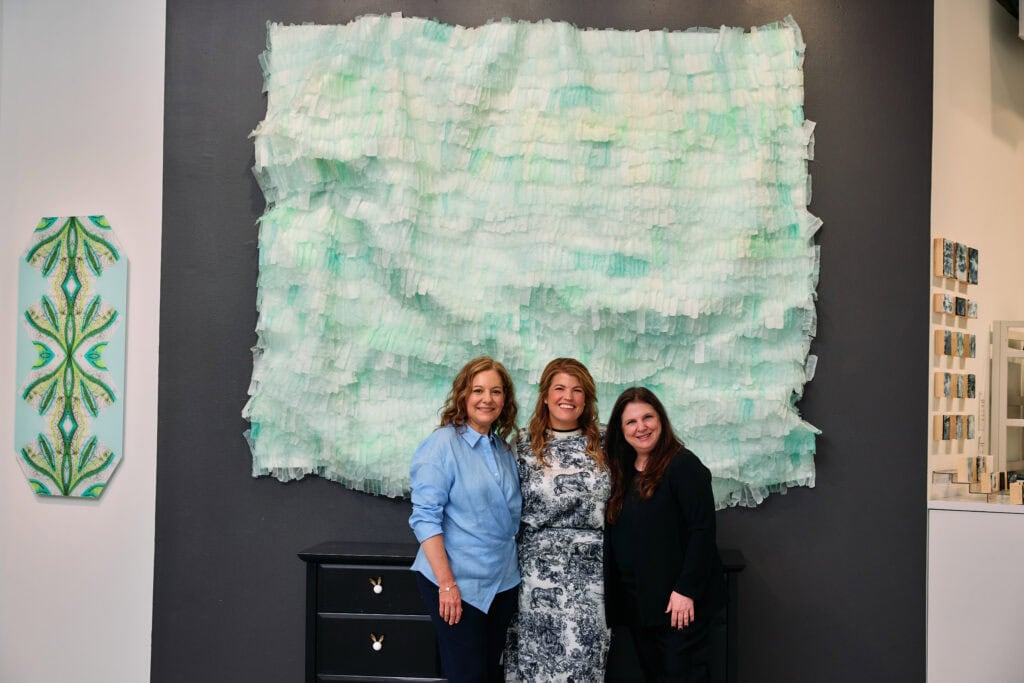 Inside ALG Fine Art, a resident studio gallery in the Dallas Design District
