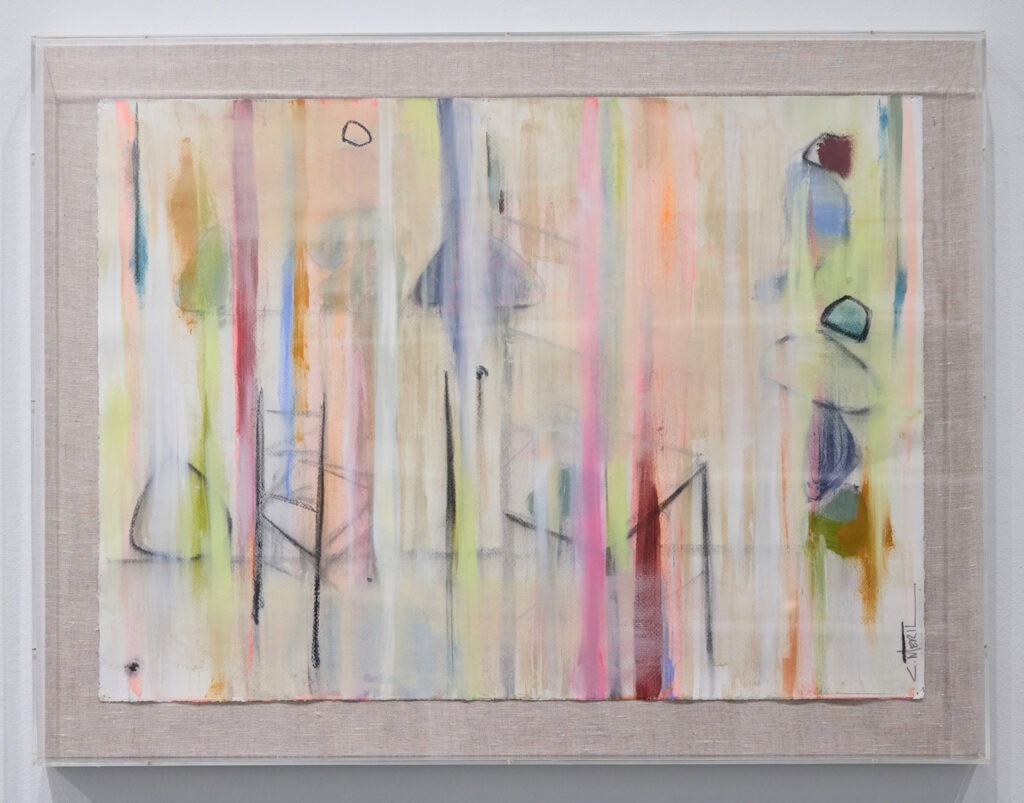 The Things We Keep by Christi Meril, Oil, acrylic and charcoal on paper, linen-mounted acrylic frame, The Long Journey Home, ALG Fine Art Dallas
