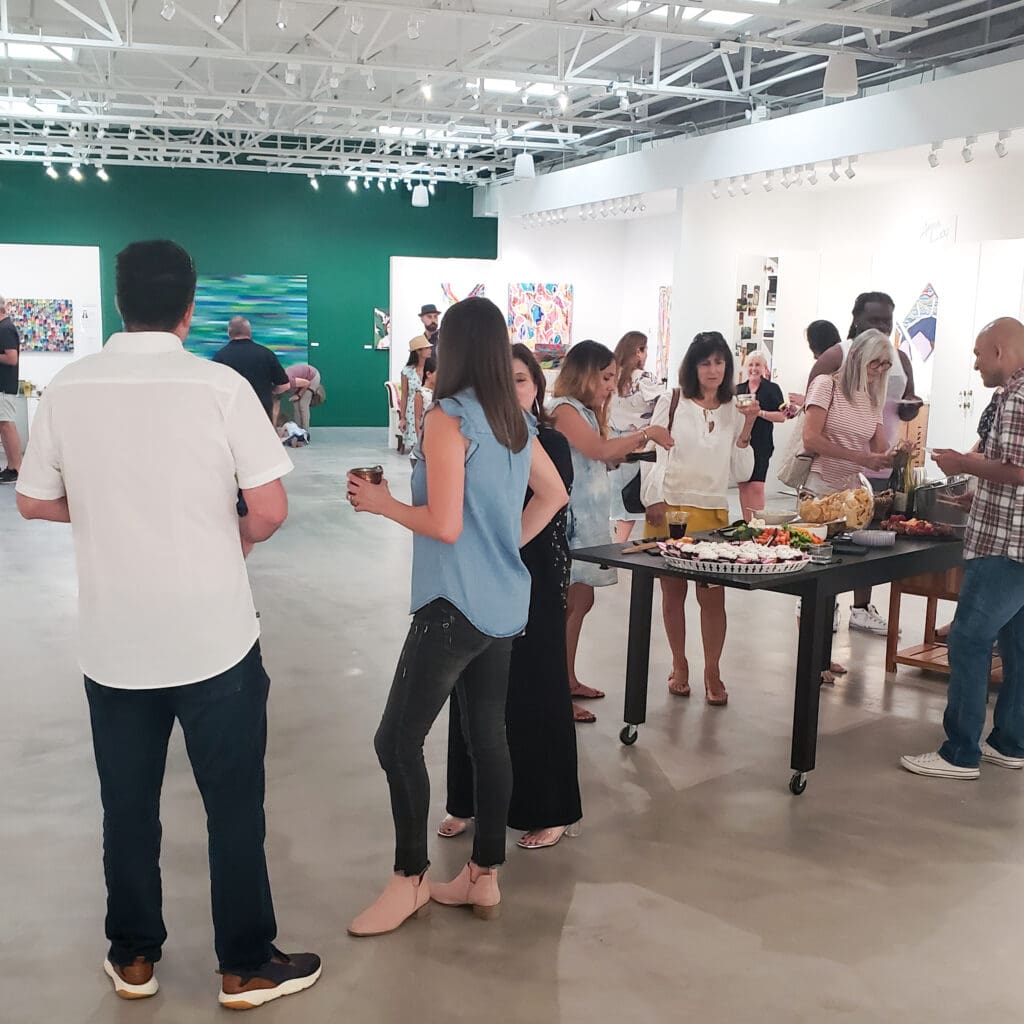 Private view inside the ALG gallery